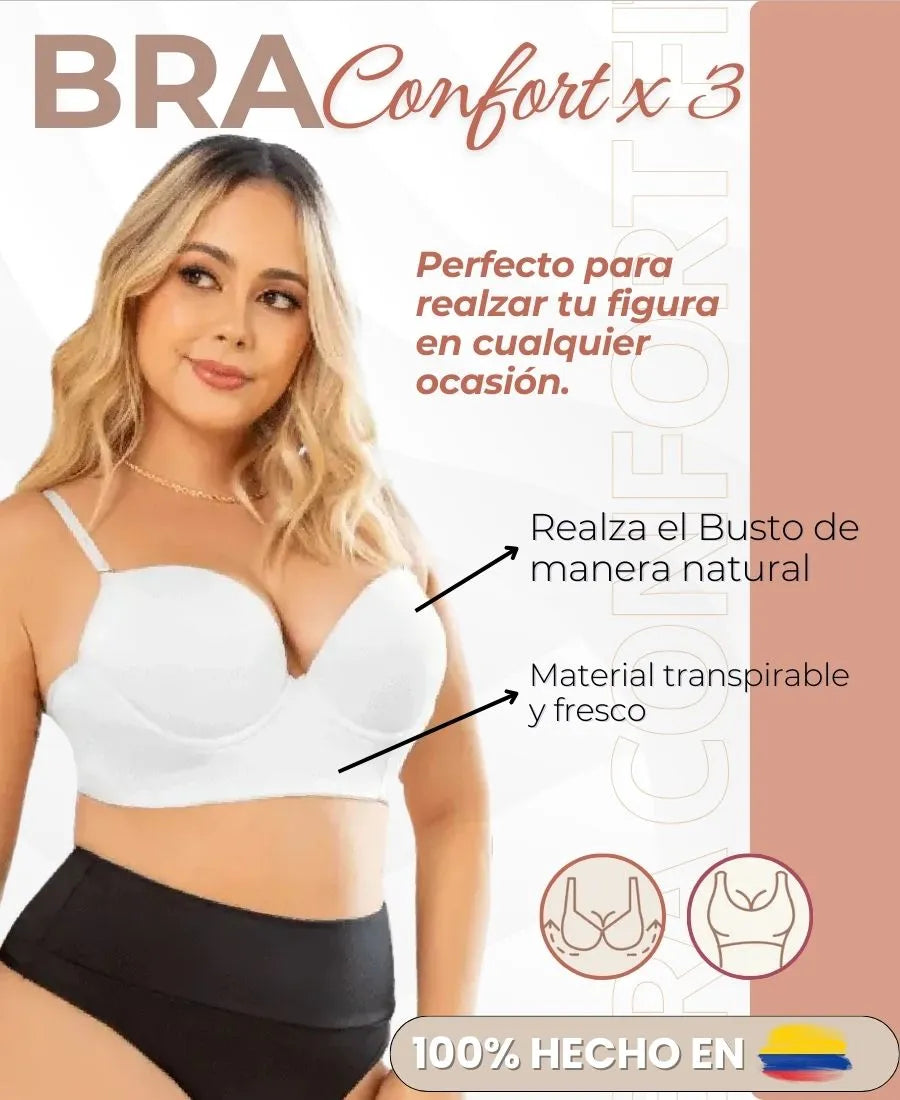 PACK X 3 💖 Brasier Confort Fit, Ajuste Perfecto y Comodidad 24/7