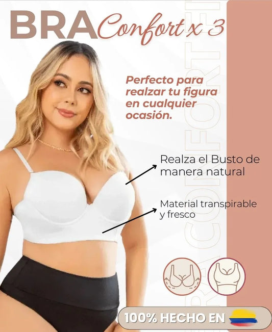 PACK X 3 💖 Brasier Confort Fit, Ajuste Perfecto y Comodidad 24/7